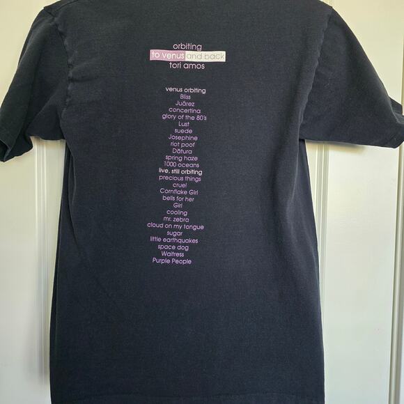 All Sport Events Vintage Black 90's Tori Amos Concert Tee Size L - Picture 4 of 10